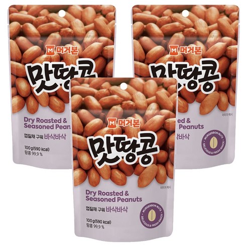 머거본 맛땅콩, 100g, 3개