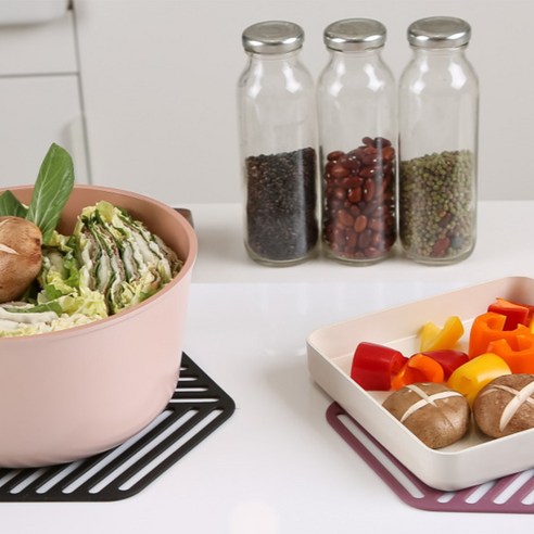 테이블리즘 실리콘 인덕션 보호 매트, 블랙, 1개 후기 분석 - 질감 상세