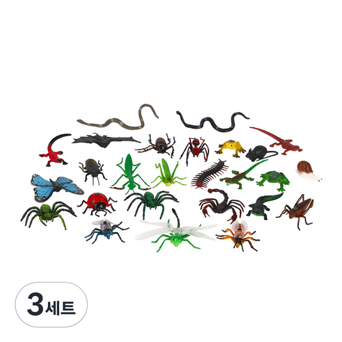 캐스비 네이처 동물왕국 곤충 피규어 세트 KBN2549, 3세트