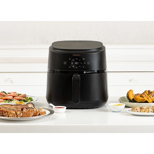 필립스 2000 시리즈 에어프라이어 4.2L 후기 분석 - 상단 조작부 다이얼 상세