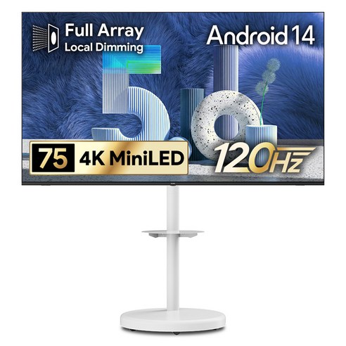 더함 4K UHD QLED MiniLED 스마트 돌비 AI 구글 5.0 TV + 삼탠바이미 스탠드 울트라 세트 방문설치, UA751MINILED Google5.0 120Hz 2025C, 거치대형, 191cm(75인치)