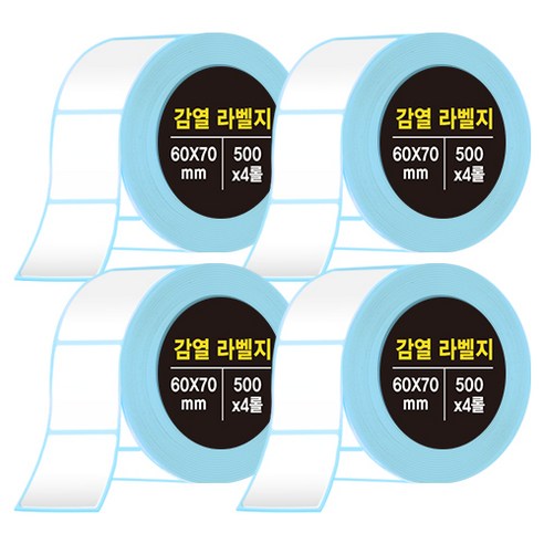 다다 감열라벨지 60*70mm, 4롤