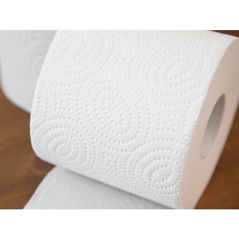 쿠팡베이직 네추럴 3겹 천연펄프 롤화장지 30m 후기 분석 - 3겹 층 분리 모습