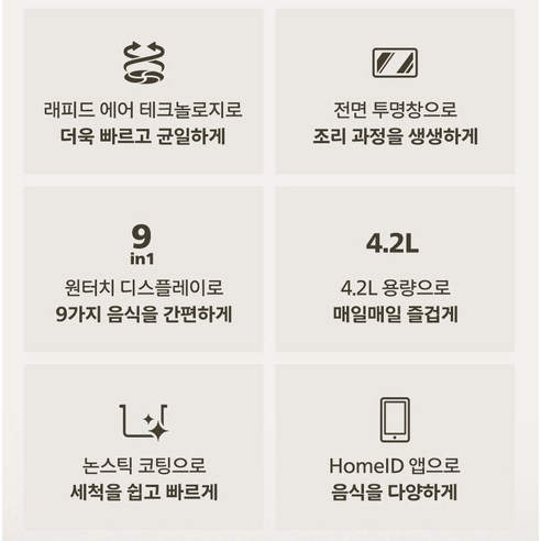 필립스 2000 시리즈 보이는 에어프라이어 4.2L 후기 분석 - 내부 열선 구조