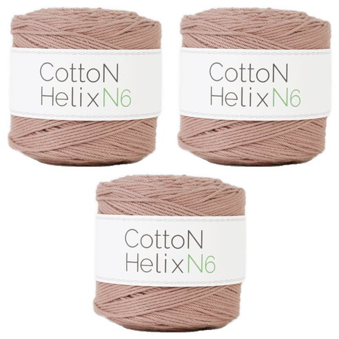 쎄비 코튼 헬릭스 N6 뜨개실 150g, 620 샌드핑크, 3개