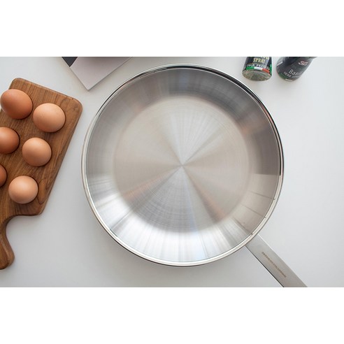 쉐프윈 인덕션 316스테인레스 후라이팬 후기 분석 - 통5중 단면 상세