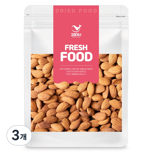 고래거너 구운아몬드, 1kg, 3개