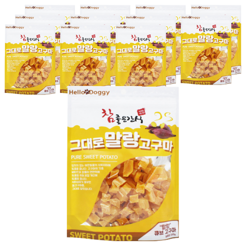 참좋은간식 강아지 그대로 말랑 건조간식, 고구마, 250g, 12개