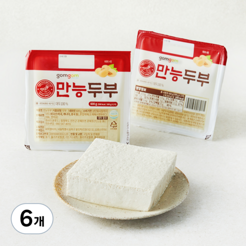 곰곰 만능 두부, 300g, 6개