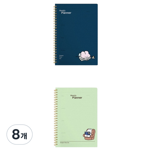 OXFORD 노트 PP 주간플래너 80p, 랜덤발송, 8개