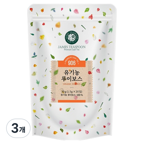 제임스티스푼 유기농 루이보스, 1.5g, 20개입, 3개
