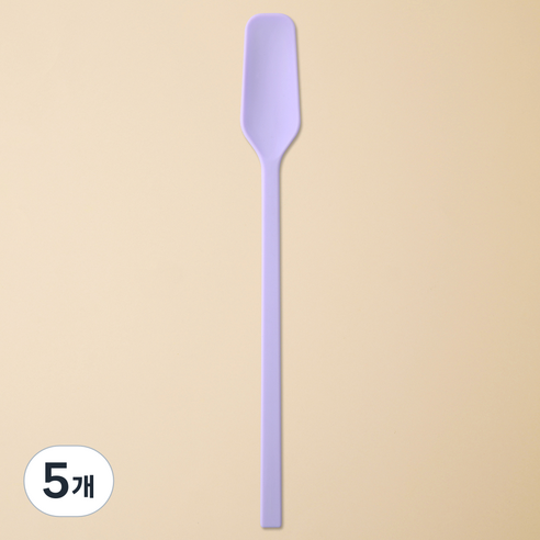 이지실리 스퀘어 실리콘 다용도 티 버터 잼스푼, 퍼플, 5개