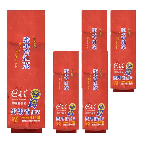 回回甘日月潭蜜果香紅茶台灣天然茶葉60g, 1包, 5包- 紅茶| 酷澎