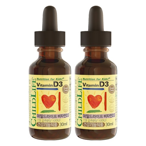 차일드라이프 비타민 D3 베리맛, 30ml, 2개