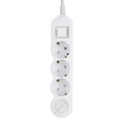 에코파워탭 과부하차단 멀티탭 4구 EPM-L304, 2m, 화이트(멀티탭), 랜덤발송(안전커버), 1개