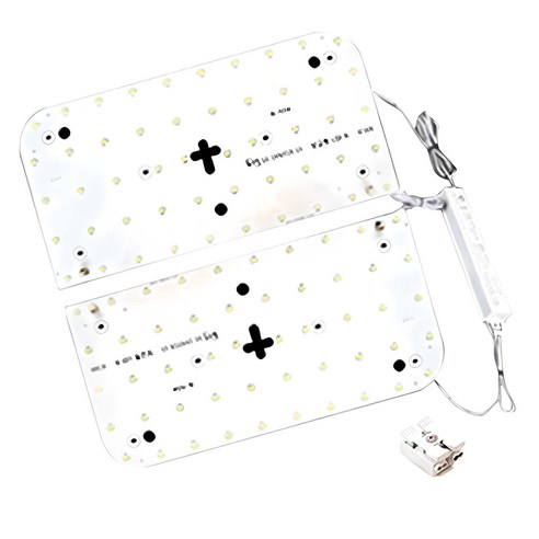 나래이엔지 LED 사각방등 50W 기판 세트, 주광색, 1개