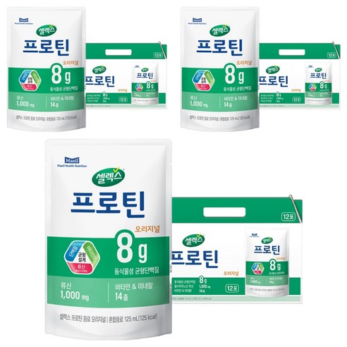 셀렉스 프로틴 파우치 음료 오리지널 125ml, 36개 솔직 후기 | 실사용자 리뷰 분석 썸네일