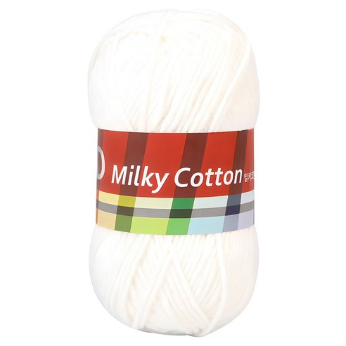 브랜드얀 밀키코튼 레드라벨 뜨개실, 03밀크, 1개