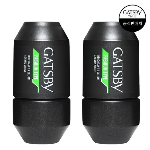 갸스비 프리미엄 타입 데오도란트 롤온 아쿠아틱 시트러스, 60ml, 2개