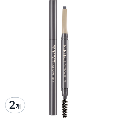 미샤 퍼펙트 스타일러 아이브로우 오토펜슬 0.15g, 그레이브라운, 2개
