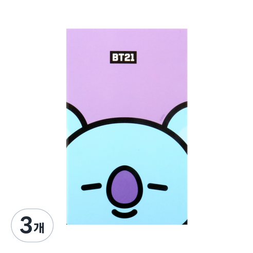 BT21 다이어리S + 스티커 + 포토 프레임 카드, 코야, 3개