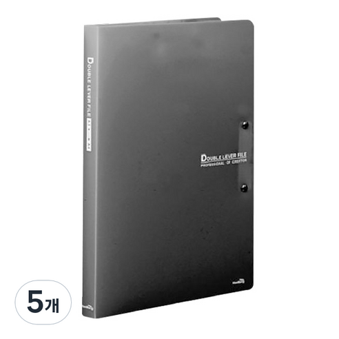 희망사무포인트 더블레바화일 A4, 5개, 흑색