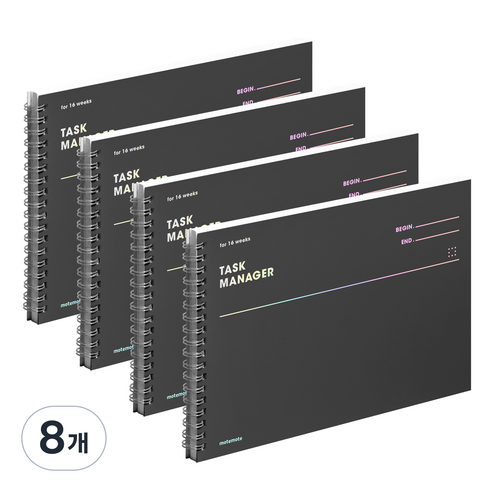 모트모트 컬러칩 태스크 매니저 16WEEKS 플래너, 다크호스, 8개