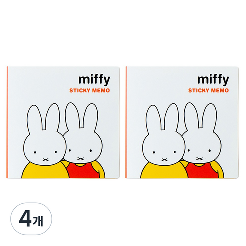 스튜디오에잇 미피 2단점착메모, 1타입, 4개