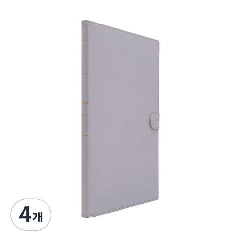 인디 가띠 클리어파일 20매, 그레이, 4개