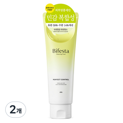 비페스타 퍼펙트 컨트롤 클렌징폼, 2개, 130g