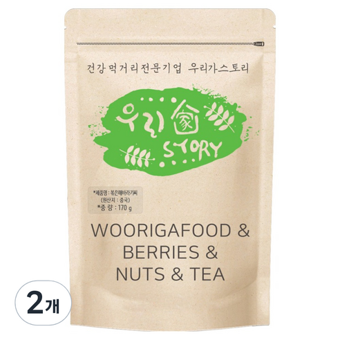 우리가스토리 껍질 해바라기씨, 170g, 2개