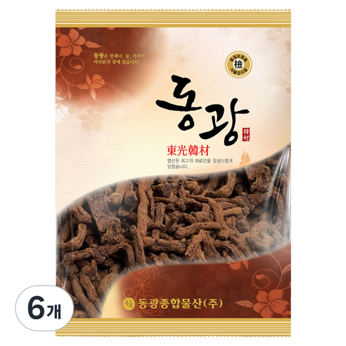 동광한방몰 더 구수한 볶은 둥굴레 차, 300g, 6개