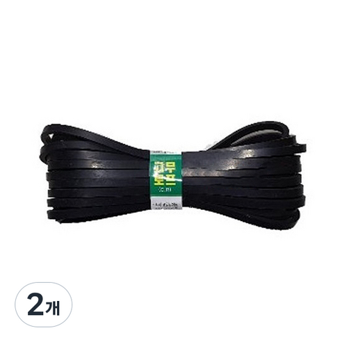 대성부품 트럭 다용도 고무로프, 블랙, 2개