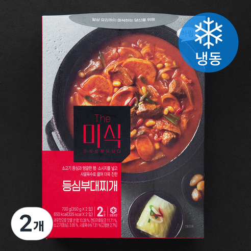 더미식 등심부대찌개 2인분 (냉동) 700g × 1개