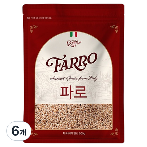 그레인온 파로 밀, 500g, 6개