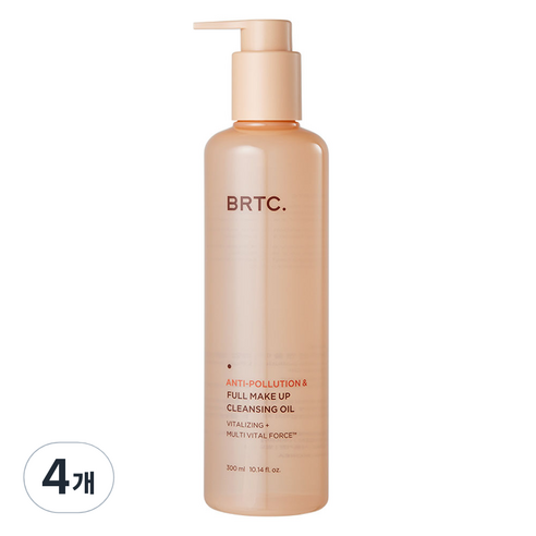 비알티씨 안티폴루션 앤 풀메이크업 클렌징 오일, 4개, 300ml