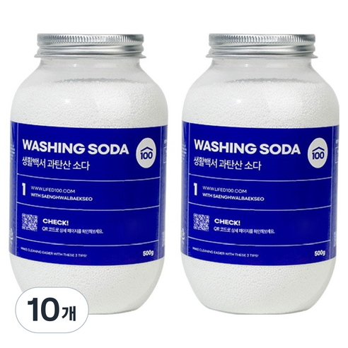 생활백서 과탄산소다, 500g, 10개