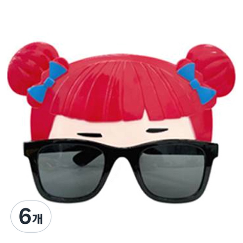 미미파티 인싸템 파티 안경 생일 셀프 촬영 소품 선글라스, 뿌까, 6개