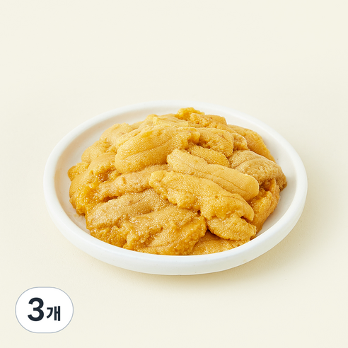 해녀가 잡은 동해안 보라성게알 (냉장), 60g, 3개