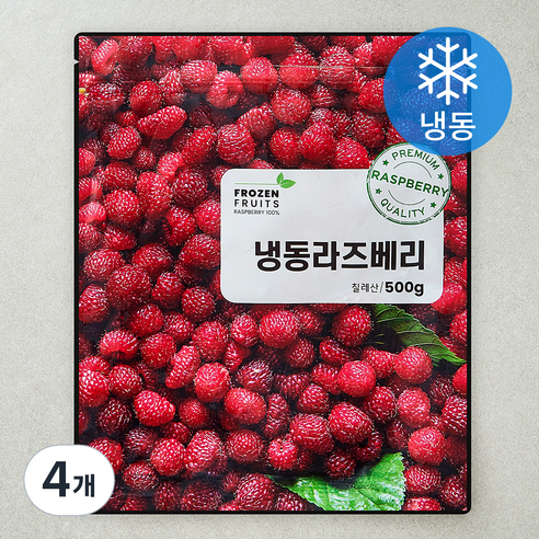 이안 라즈베리 (냉동), 4개, 500g