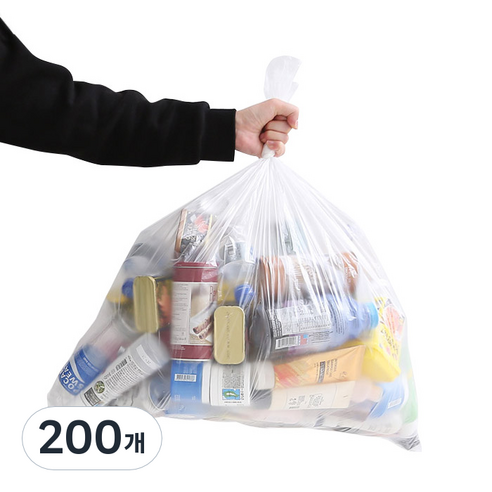 네이쳐리빙 모던데일 분리수거함 비닐봉투, 60L, 200개