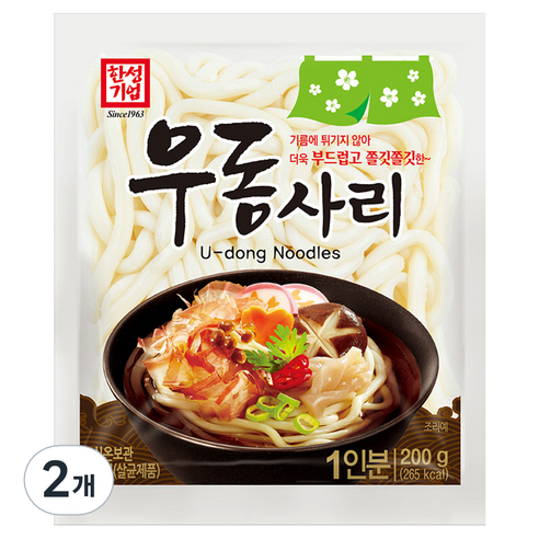 한성기업 우동사리, 200g, 2개