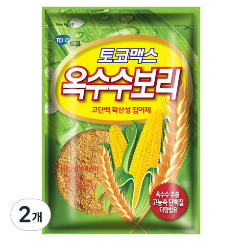 토코맥스 옥수수보리 떡밥, 450g, 2개