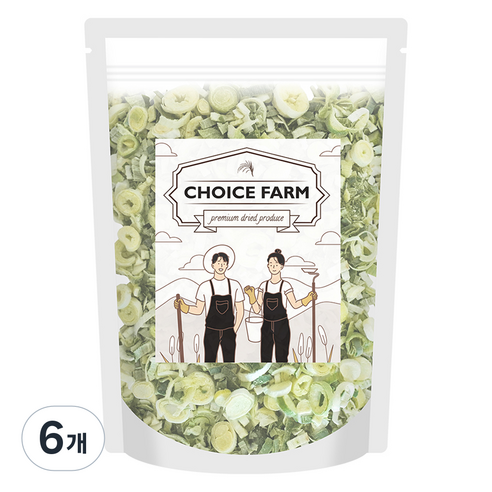 초이스팜 원물그대로 바로먹는 동결건조 대파 슬라이스, 60g, 6개