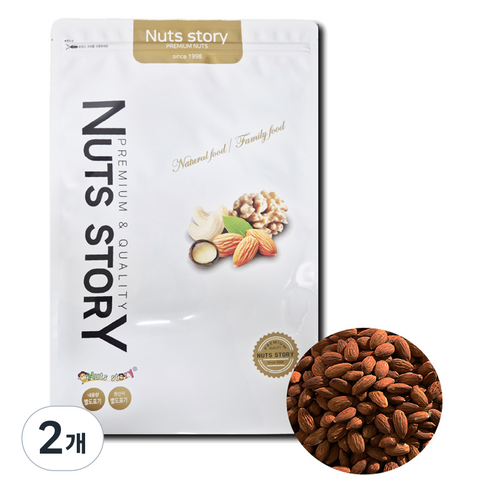너츠스토리 구운아몬드, 1kg, 2개