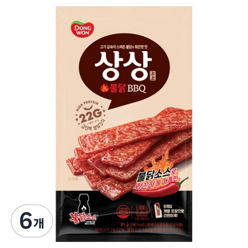 동원 상상 불닭 BBQ, 81g, 6개