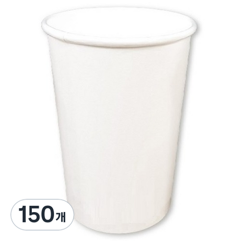 이로울생활 테이크아웃 무인쇄 종이컵 380ml, 150개, 1개입
