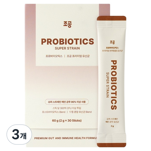 조공 반려동물 프로바이오틱스 영양제, 60g, 장건강/유산균, 3개