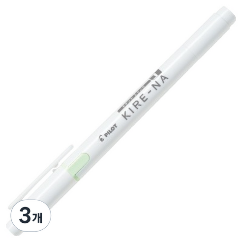파이롯트 키레나 형광펜, 페일그린, 3개