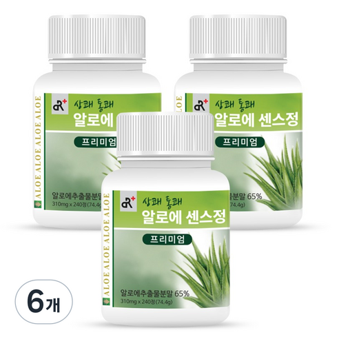 두리농산 상쾌통쾌 알로에 센스정 프리미엄, 74.4g, 6개